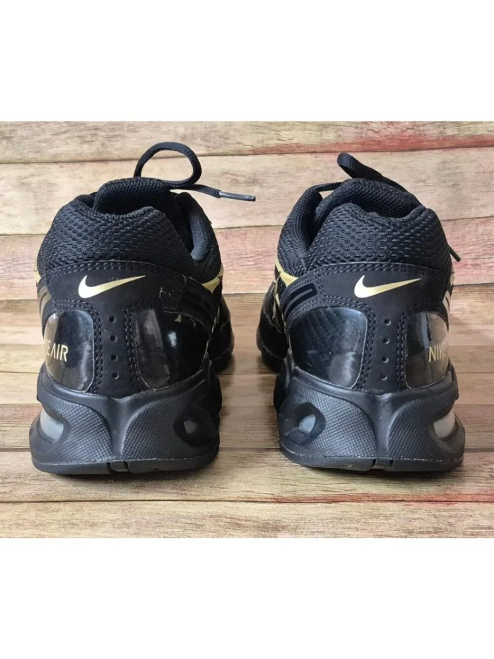 Nike Air Max Torch 4 Mens Size 11.5 Black Metallic Gold Running Shoe CN2159-002